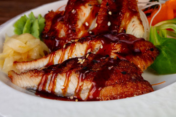 Japanese sahimi - eel