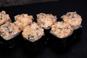 Japanese roll with crab