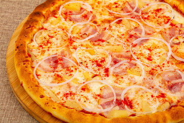 Pizza with bacon