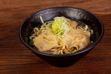 Vietnam soup with dumplings