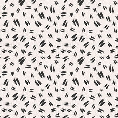 Simple hand-drawn ink doodles, seamless pattern, abstract geometric background. Random brush strokes. Simple and useful ink texture design.