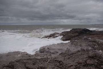 Fototapeta na wymiar Ogmore by sea beach