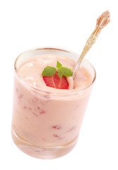 Fresh Strawberry Mousse or Yogurt