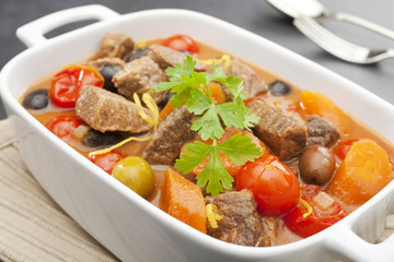 Beef Stew with Olives