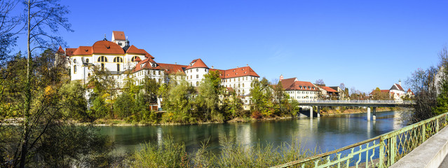 pittoresker Blick auf Füssen im Ostallgäu