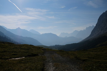 Berg-Silhouette im Karwendel