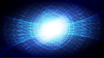 Abstract blue light and shade creative technology background. Vector illustration.