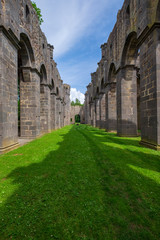 Fototapeta premium Ruine des Klosters in Arnsburg in der Wetterau