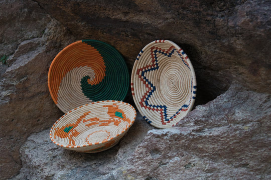 Handmade wicker baskets