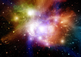 galaxy in a free space