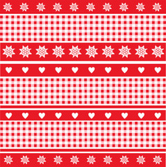 Bayerisches Muster mit Edelweiss