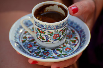 turkish coffee, cup