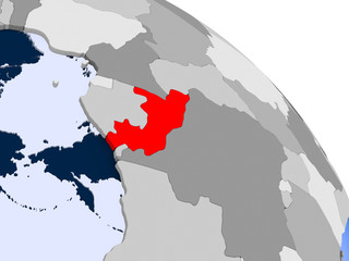 Congo in red on map