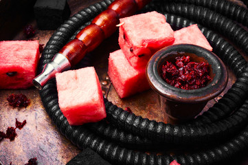Oriental shisha with watermelon
