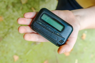 pager. old vintage beeper