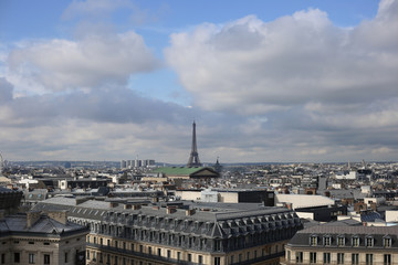 Fototapeta na wymiar Paris city view with Eiffel tower