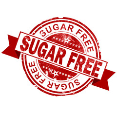 Sugar free red vintage stamp