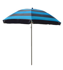 Beach umbrella - Blue-black striped
