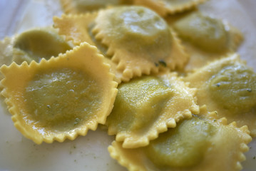 Ravioli with butter