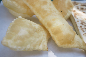 Fried piadina and crescione