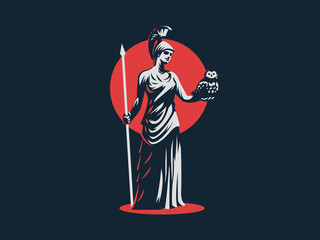 The goddess Athena. 