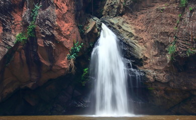waterfall in the mountains.Chattrakran national park in Phitsanulok Thailand