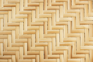 Close up of woven bamboo for background
