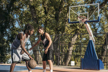 Men Playing Basketball
