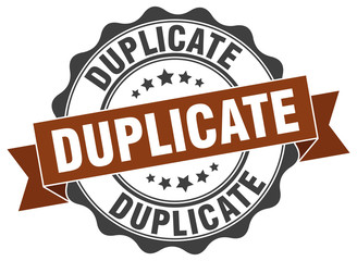 duplicate stamp. sign. seal