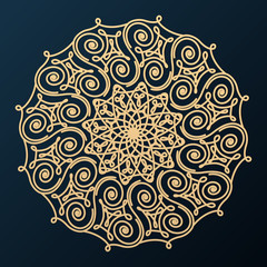 Decorative corner ornament. Design element. Vector illustration.