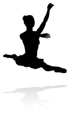 Dancing Ballet Dancer Silhouette © Christos Georghiou