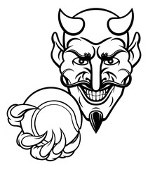 Devil Tennis Sports Mascot