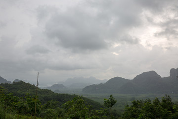 landscape in asia on a cloudy day