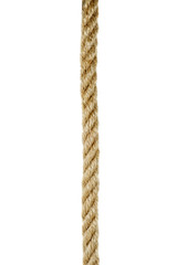 Coarse rope isolated on white background
