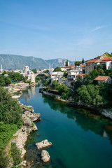 Fototapeta na wymiar Mostar bridge view