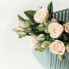 beautiful flower arrangement. isolated on light background