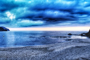 Obraz premium Sunrise on the beach in southern Spain