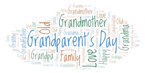Grandparent's Day word cloud.