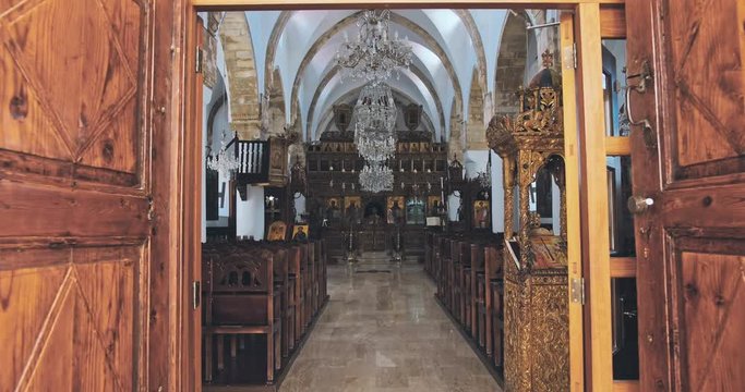 Interior of Greek orthodox Church