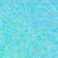 Green and blue Long dots pointillism  in square shape background illustration.