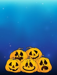 Pile of Halloween pumpkins theme 5