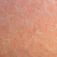 Fototapeta premium Pink Impasto with large brush strokes in square shape background illustration.
