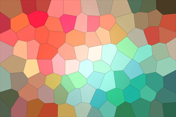 Useful abstract illustration of red, blue and green bright Big hexagon. Lovely background for your needs.