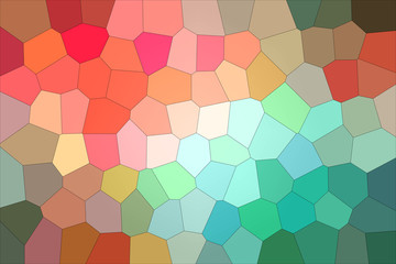 Obraz premium Useful abstract illustration of red, blue and green bright Big hexagon. Lovely background for your needs.