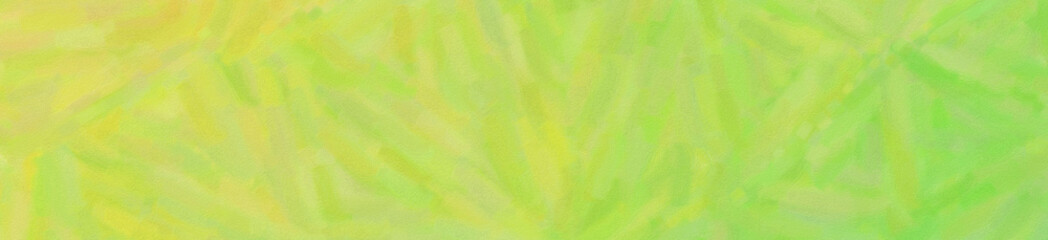 Yellow and green Oil Paint with dry brush in banner shape background illustration.