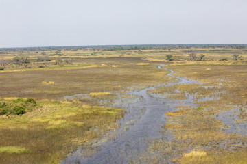 landscape of africa in the sunset