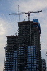 Fototapeta premium Construction of Skyscrapers in Toronto, Canada