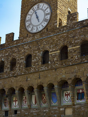 Fototapeta na wymiar Torre di Arnolfo del Palacio Vecchio en Floréncia