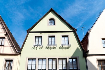 Fototapeta na wymiar Low Angle View of Building against Sky in Rothenburg ob der Tauber, Germany