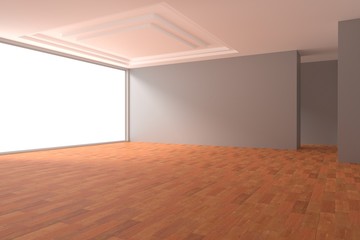 Obraz premium Empty room interior 3d rendering